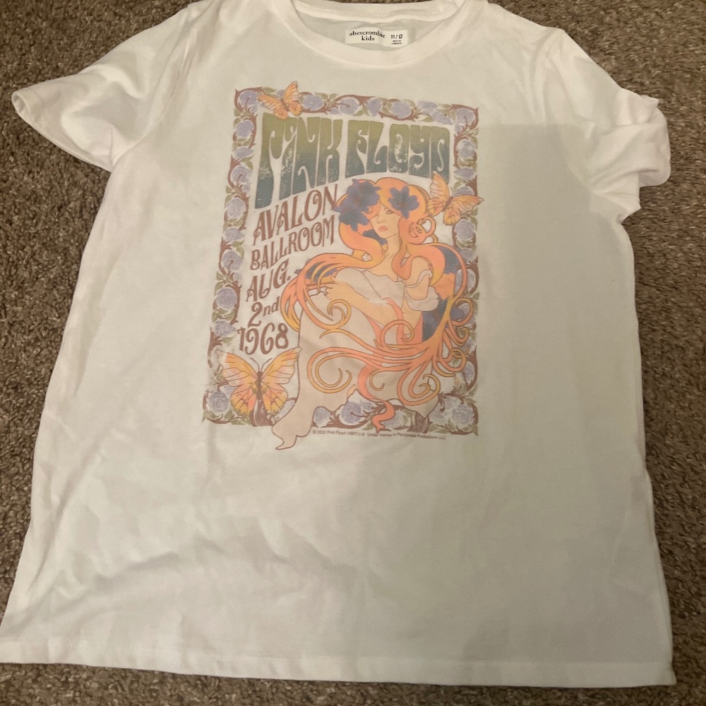 Abercrombie Kids Pink Floyd graphic tee NWOT girls 11/12